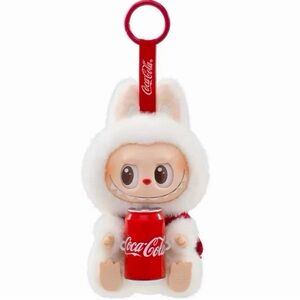 AUTHENTIC Pop Mart LABUBU COCA COLA Series Vinyl Face Plush - HAPPY FACTOR